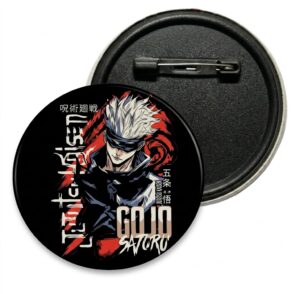 Satoru Gojo Pin Back Button Badge