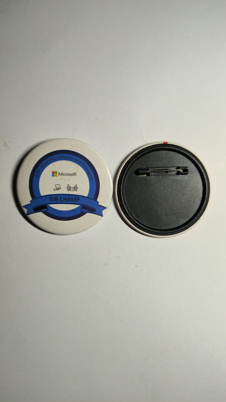 Customized Pin Back Button Badge