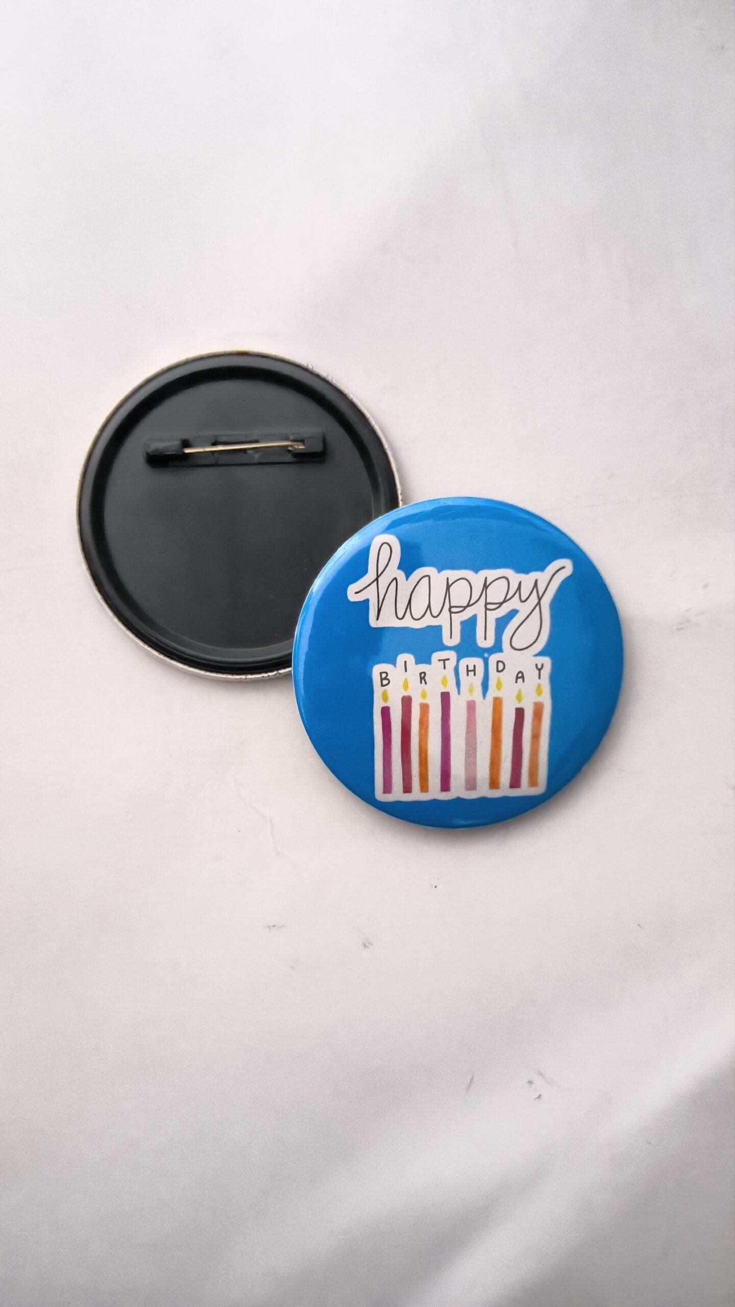 Boy Happy Birthday pin back button badge for birthday parties kids celebrations return gifts and customized badge maker in Delhi