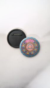 Libra zodiac sign pin back button badge for astrology horoscope aesthetic fashion and customized badge maker in Delhi