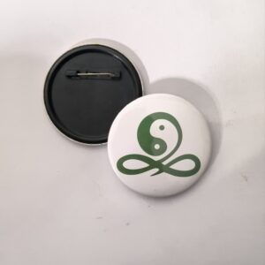 Yin Yang mental health awareness pin back button badge for positivity mindfulness balance and self care in Delhi